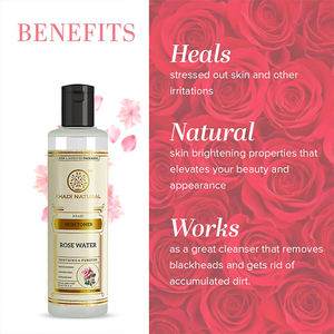 Khadi Tonique naturel à l'eau de rose 210 ml - Product Image 3