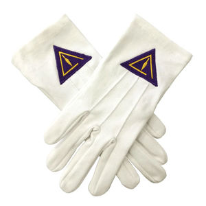 Guantes Masónicos Blancos, Estilo Ceremonial Formal, Ajuste Cómodo, Diseñados para Reuniones de Logia, Uso Ritual, Ocasiones Tradicionales - Product Image 6
