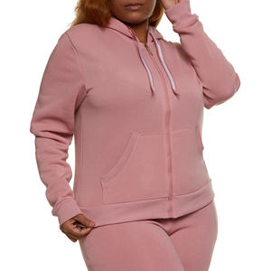 Sudadera con capucha de mujer con cremallera completa de alta calidad a la moda superventas fabricante de ropa personalizada de invierno de Garments Factory - Product Image 4