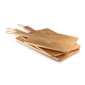 Tabla de cortar de madera ecológica diseñada hecha a mano cuerda colgante de 3 piezas para cocina charcutería Fabricante Mayorista - Product Image 1