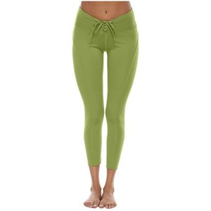 2025 Primavera Verano otoño moda mujer mallas delgadas pantalones de fibra de bambú de alta elasticidad de talla grande 7XL con logotipo en la cintura - Product Image 1