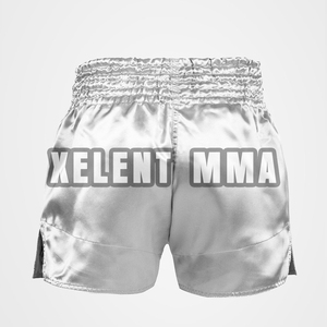 Pantalones Cortos de Muay Thai 2026 Blancos, Pantalones Cortos de Muay Thai Tailandeses para Kick Boxing, Cómodos, con Cintura Elástica - Product Image 2