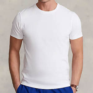 Camiseta de manga corta personalizada de alta calidad para hombre, 100% camisetas atléticas de manga corta con estampado de algodón para hombre, absorbe la humedad rápidamente - Product Image 3