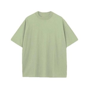 100% algodón pesado camiseta verano color sólido 230 G hombres blanco casual todo-fósforo cuello redondo otoño hombro manga corta - Product Image 1