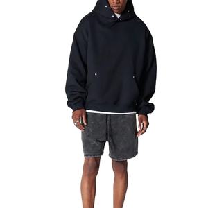 เสื้อฮู้ดดี้ฤดูหนาวแบบขายส่ง โรงงาน OEM ผลิตตามสั่ง เสื้อผ้าสตรีทแวร์ ตกแต่งหมุดโลหะดิจิทัล แฟชั่นคุณภาพสูง ผ้าฝ้ายเนื้อดี ทรงโอเวอร์ไซส์ - Product Image 4