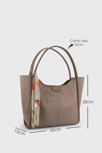 Sac fourre-tout tendance en daim personnalisable de haute qualité pour femmes avec doublure en cuir sac à main à bandoulière de plus grande capacité à un prix - Product Image 2