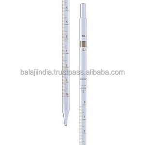 Pipetas Mohr de vidrio de borosilicato, pipetas graduadas de laboratorio de excelente calidad, venta al por mayor directa de la India para uso en laboratorio - Product Image 5