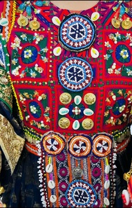 Hecho a mano tradicional afgano Vintage Pashtun hecho a mano Pashtun Kuchi vestido de fiesta boda Perahan Tunban vestido Tribal - Product Image 2