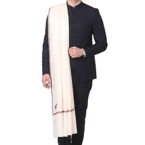 Chal de Lana Premium para Hombre, Invierno, Suave, Color Sólido Tradicional, Elegante, Transpirable, 300g, Talla Personalizada para Clima Frío - Product Image 4