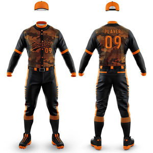 Uniformes de Béisbol Sublimados de Secado Rápido, Transpirables, 100% Poliéster, Personalizados por el Fabricante OEM, para Adultos Unisex - Product Image 4
