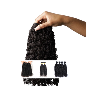 100% Trames de cheveux bouclés mongoliens Remy Extensions de cheveux bruts humains de couleur claire pour des boucles et un volume sans effort - Product Image 6