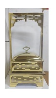 Chauffe-Plat en Acier Inoxydable de 8 Litres, Style Art Déco, Personnalisable, Durable, pour la Restauration et la Décoration Intérieure de Luxe