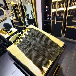 Sud indien Remy naturel cheveux humains Extensions en vrac Machine Double trame divers y compris l'eau corps lâche soyeux droite - Product Image 3