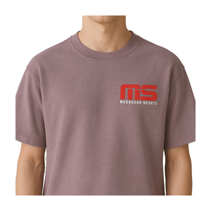 T-shirt long en tricot à épaules tombantes de qualité supérieure, 100% coton, tendance unisexe, écologique, séchage rapide, 220g, style hip-hop pour homme - Product Image 6