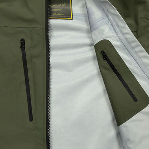 Veste matelassée à capuche décontractée et imperméable coupe-vent unisexe Fermeture à glissière Séchage rapide Doublure en coton grande taille pour l'extérieur - Product Image 4