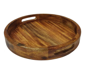 Plateau de service multifonctionnel en bois Ménage Utile Plateau de qualité naturelle 100% Eco Friendly top design - Product Image 1