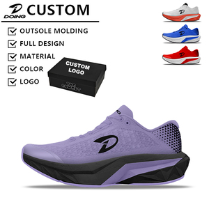 ODM OEM Custom Breathable Knitted Running Shoes Durable Daily Trainer Anti-Slip Eco-Friendly Trail Running Shoes Manufacturer - Product Image 1