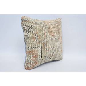 Almohada de retales Kantha de lana Beige de lujo de 12x12 pulgadas, almohada tejida, Vintage, esponjosa, portátil para ropa de cama, suelo para Navidad - Product Image 3
