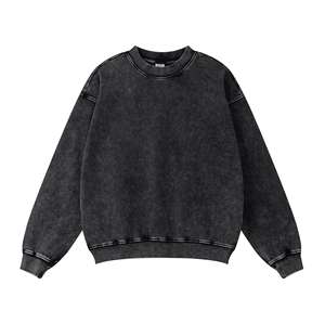 Sweat à capuche femme sweat femme OEM 360g French Terry Dip Dye Acid Washed Oversized Plus Size Sweatshirt - Product Image 3