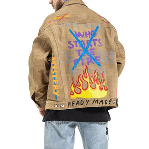 Chaqueta Vaquera Azul Personalizada Vintage para Hombre, Chaqueta Informal de Lona, Chaqueta Vaquera Reversible, Característica de Temporada de Primavera, Unidad Individual Incluida - Product Image 2