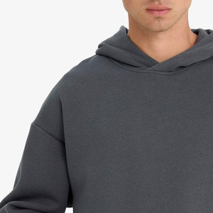 Custom Logo <b>Men</b> Hoodie With Front Pockets Soft Fleece <b>Pullover</b> <b>Men</b> Hoodie Casual Wear Solid Color OEM service Slim Fit/Oversized - Product Image 4