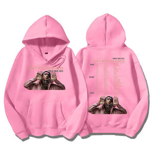 2025 nuevas sudaderas con capucha animadas jerséis casuales de manga larga para mujeres y hombres 100% algodón patrón sólido moda sudadera Silicona - Product Image 3