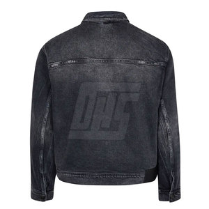 2025 couleur unie tenue décontracté hommes jean veste Streetwear nouvelle mode confortable hommes veste d'hiver - Product Image 2