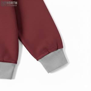 Sudadera con capucha de peso pesado con logotipo personalizado para mujer, Sudadera de punto extragrande de estilo callejero con bolsillo bordado para invierno - Product Image 3