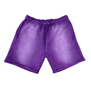 <b>Men's</b> Casual Lounge Wear jogger Sweat <b>Shorts</b> <b>Long</b> Drawstring Soft Cotton Plain Fleece <b>Shorts</b> 380g Vintage <b>Shorts</b> Acid Washed - Product Image 6