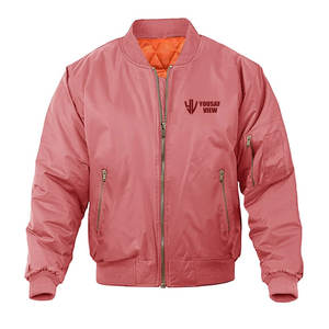 Blouson d'aviateur d'hiver pour hommes à logo personnalisé nouveau design avec logo avant en polyester imperméable vente en gros - Product Image 1