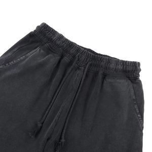Shorts unisexes surdimensionnés en coton 100% de haute qualité, lavage à l'acide vintage, mode 2025, 340 g/m², vente chaude, motif uni - Product Image 4