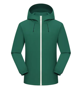 Chaqueta cortavientos de moda Vintage para hombre, chaqueta de nailon holgada con tela de lona de dos tonos de retazos, cortavientos acolchado para exteriores - Product Image 1