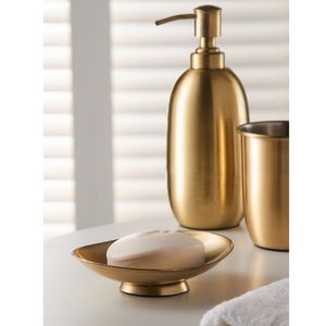 Elegante dispensador de loción de metal con elegante diseño contemporáneo, perfecto para casas de lujo, apartamentos, hoteles y oficinas - Product Image 1