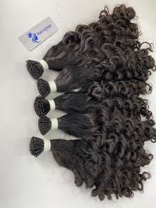 Extensiones de Cabello Humano Remy con Punta Plana en U de Queratina Alineada Personalizada, Pre-Adheridas, Estilo Ondulado Vietnamita, Doble Trama a Máquina - Product Image 5