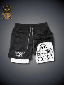 Shorts de grappling MMA BJJ légers personnalisables, style urbain, anti-plis, taille élastique, motif décoratif pour hommes - Product Image 5