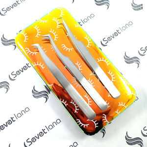 Pinzas para Pestañas de Acero Inoxidable Hechas a Medida SEVETLANA, Empuñadura de Diamante, Caja Rosa, Punta Puntiaguda, Aislamiento, Marca Privada, Volumen de Fibra - Product Image 6