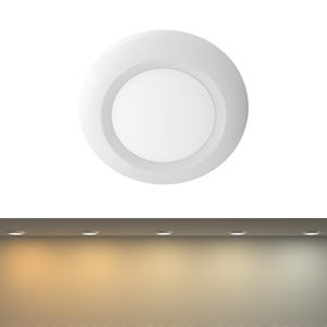 Đèn Đĩa LED Cấu Hình Thấp 5CCT Có Thể Lựa Chọn Tại Trường Đèn Trần Gắn Phẳng Có Thể Điều Chỉnh Độ Sáng 4 Inch, 10W, Xếp Hạng Ướt, ETL & <span class=keywords><strong>Energy</strong></span> Star - Product Image 2