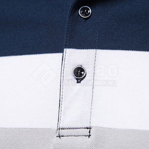 Haute qualité hommes pour Polo Logo personnalisé bas prix dernier style solide motif tricoté tissu grande taille vêtements de rue - Product Image 5