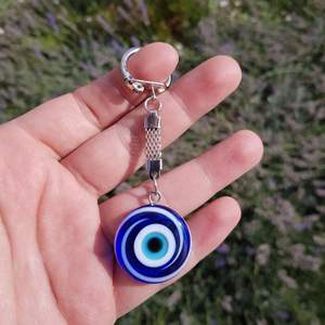 Ebruli Boncuklu Anahtarlık Llavero Nazar Cam Glass Llavero - Product Image 1