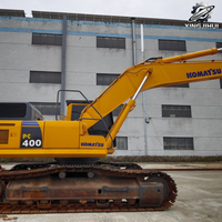 Excavatrice sur chenilles Komatsu PC400, 40 tonnes, grande pelle hydraulique lourde, moteur SAA6D125E5, d'occasion, japonaise, pour l'exploitation minière et les carrières