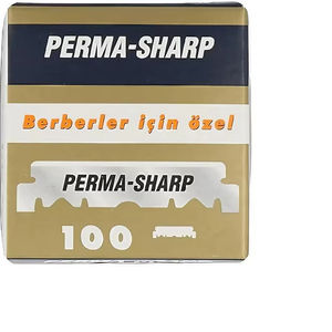 Cuchillas de Afeitar de Filo Recto Perma-Sharp |   Cuchillas de Afeitar Profesionales para Barbería |   Acero Inoxidable |   Paquete a Granel de 100 Piezas - Product Image 1