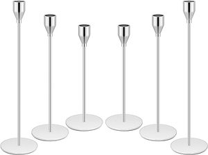 Home Accent Factory Price Modern Candle Vessel Wedding Decorative <b>Candlesticks</b> Luxury <b>Silver</b> in Color Metal Candle Holders - Product Image 2
