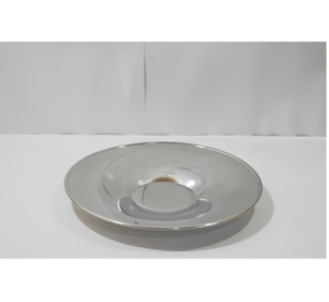 ถาดเสิร์ฟอาหารสแตนเลสทรงกลมเคลือบเงาสำหรับตกแต่ง - Product Image 2