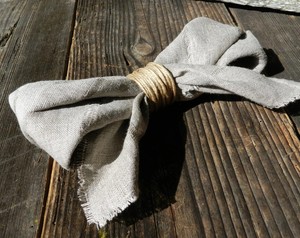 Anneaux de serviette en jute élégants et de haute qualité |   Anneaux de serviette en toile de jute |   Anneaux de serviette rustiques, un objet magnifique - Product Image 3