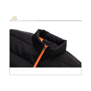 Veste de moto d'hiver High Street pour hommes personnalisée en gros support de bouffant en cuir rembourré en coton de haute qualité à la mode - Product Image 5