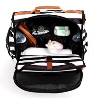 Échantillon gratuit sac à dos fourre-tout convertible sac à couches multifonctionnel étanche poussette organisateur pratique bébé couches stockage