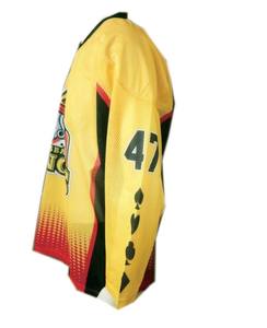 Venta al por mayor de uniformes naranjas de béisbol y softbol personalizados para hombres sublimación completa con nombre y número de equipo servicio OEM disponible - Product Image 3