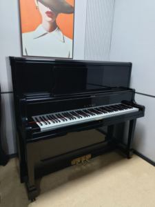 Piano Vertical Acústico Kawai K48 Negro de Fábrica para Músicos Profesionales, Piano Japonés Usado de Segunda Mano, Madera Maciza - Product Image 6