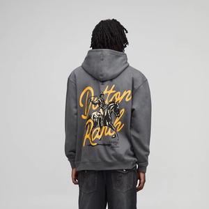 Dernier modèle de sweat à capuche ajusté à épaules tombantes pour hommes, avec logo personnalisé, sweat à capuche unisexe en coton à manches longues - Product Image 1