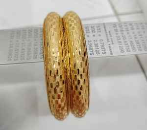 Women's Gold Plated Brass Cuff <b>Bracelets</b> and <b>Bangles</b> Set Round Shape with <b>Crystal</b> Bohemia Style Women's Jewelry Collection - Product Image 3